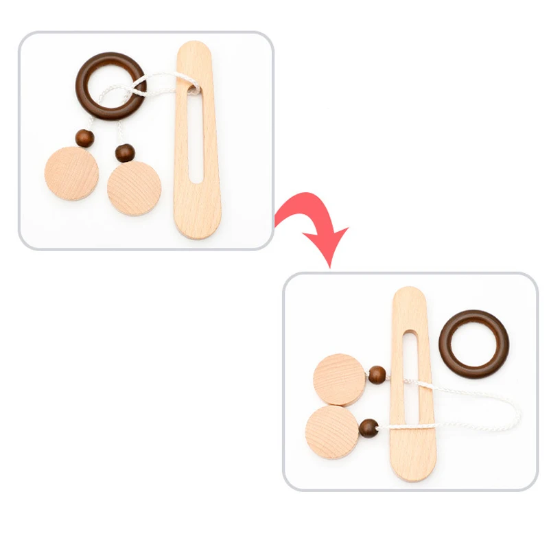 Montessori Wooden Toys Intelligent Unlock Luban Kong Ming Lock Brain Teaser IQ Puzzles Adult Kids Decompression Thinking Games 3