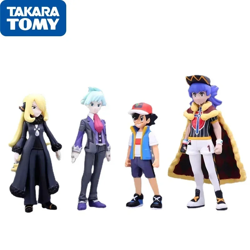 

Takara tomy Trainer Pokémon Ash Ketchum Leon Anime Action Figures Toys For Boys Girls Kids Gift Collectible Model Ornaments