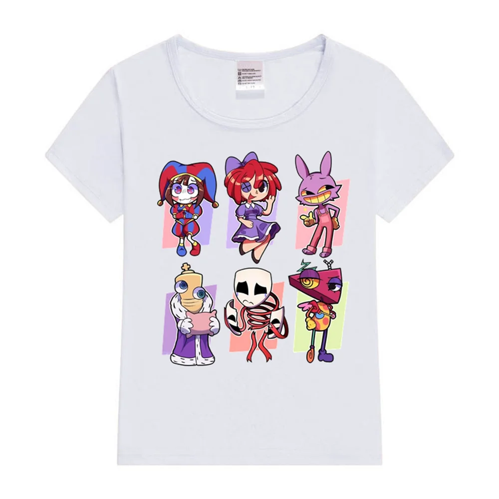 The Amazing Digital Circus T-Shirts for Children Boys Girls Spring Summer