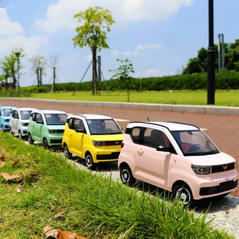 Popular Chuang Star D32 Mini 1:16 Full Scale Rear Wheel Drive Rc Car Wuling Hongguang Remote Control Car Macaron Color Boy Gift 1