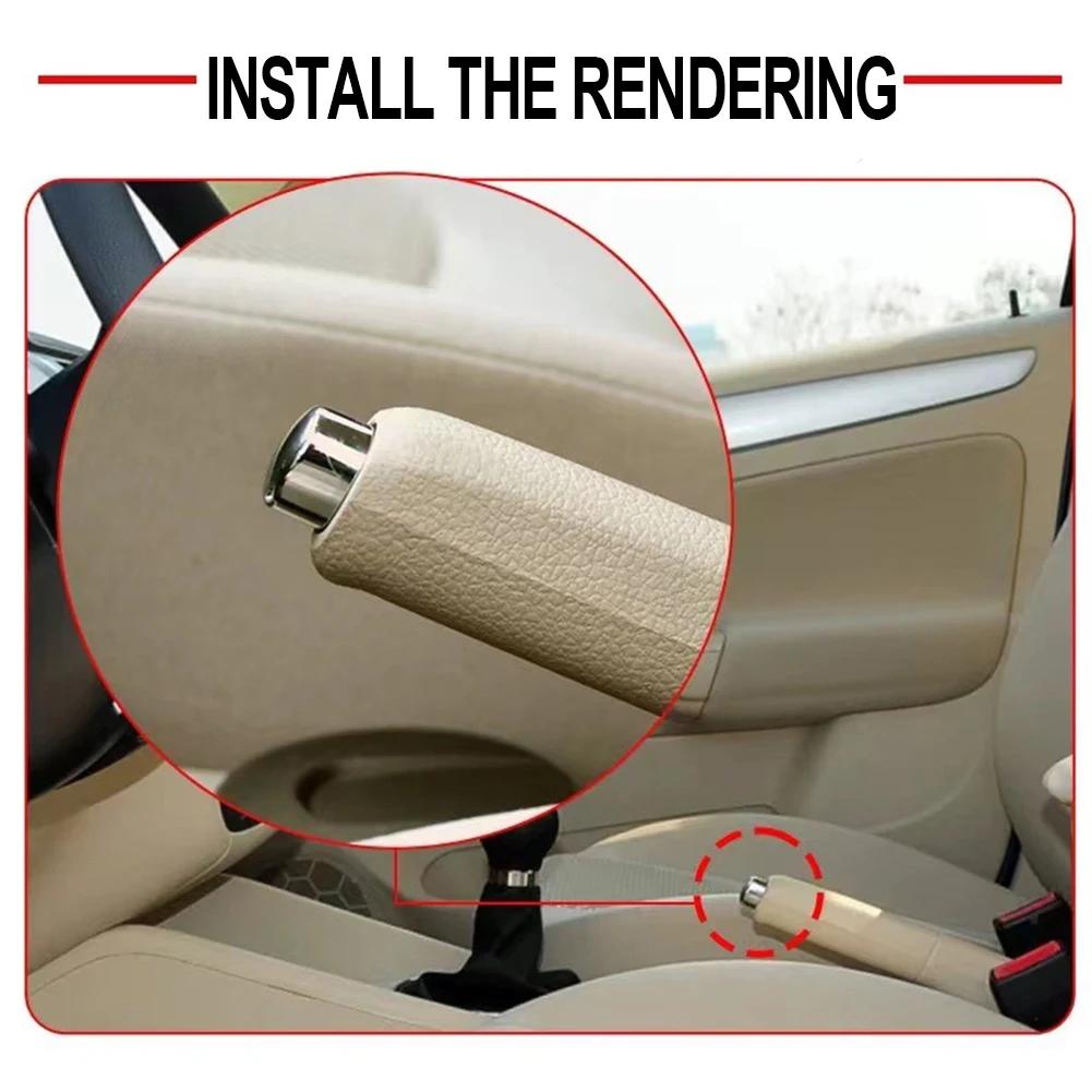Car Handbrake Lever Push Button Trim for VW Beetle Clasico Jetta Golf GTI R Jetta MK4 MK5 Bora Skoda Octavia Seat 1J0711323D