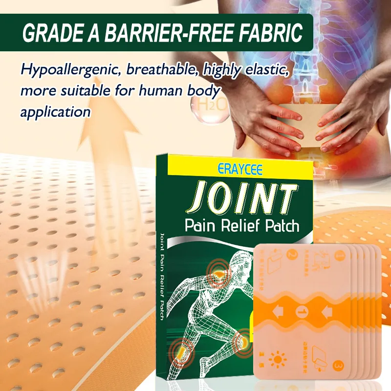 ERAYCEE JOINT Pain Relief Patch Pastes Natural Formula Back Pain Plaster Patch Long-lasting for Sports Sprains