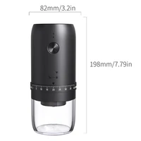Nouveau moulin à grains de café électrique Portable USB 40 vitesses broyeurs rechargeables réglables externes Mini Machine à café domestique 4
