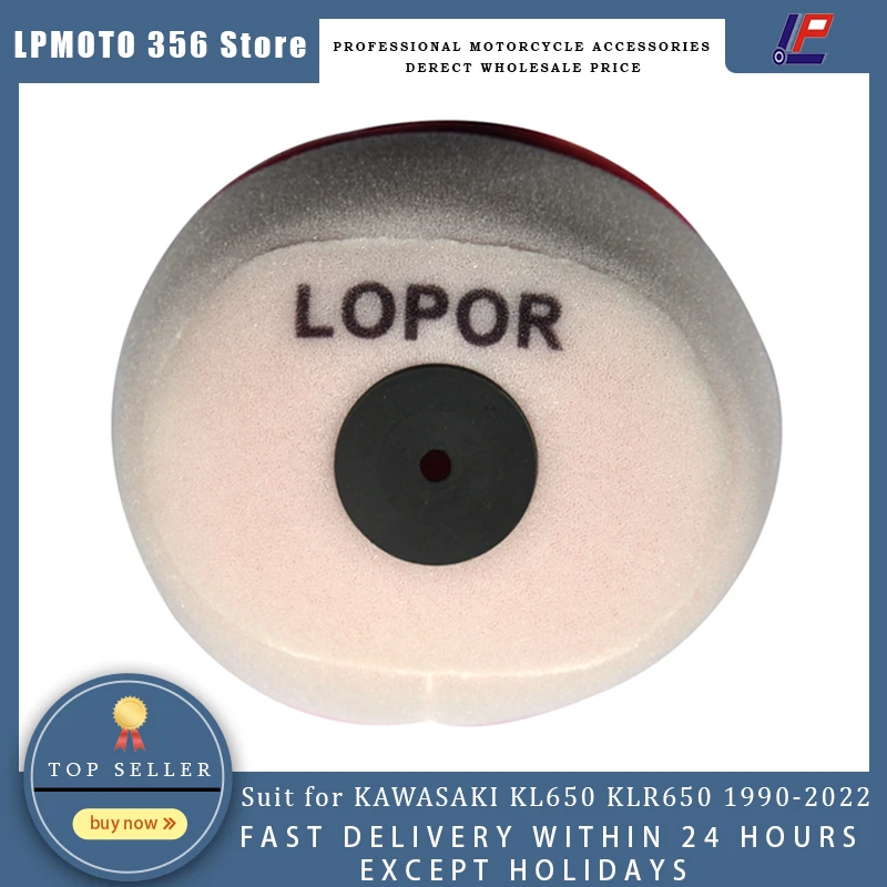 Motorcycle Air Filter Foam Cleaner For Kawasaki Kl650 Klr650 19902022