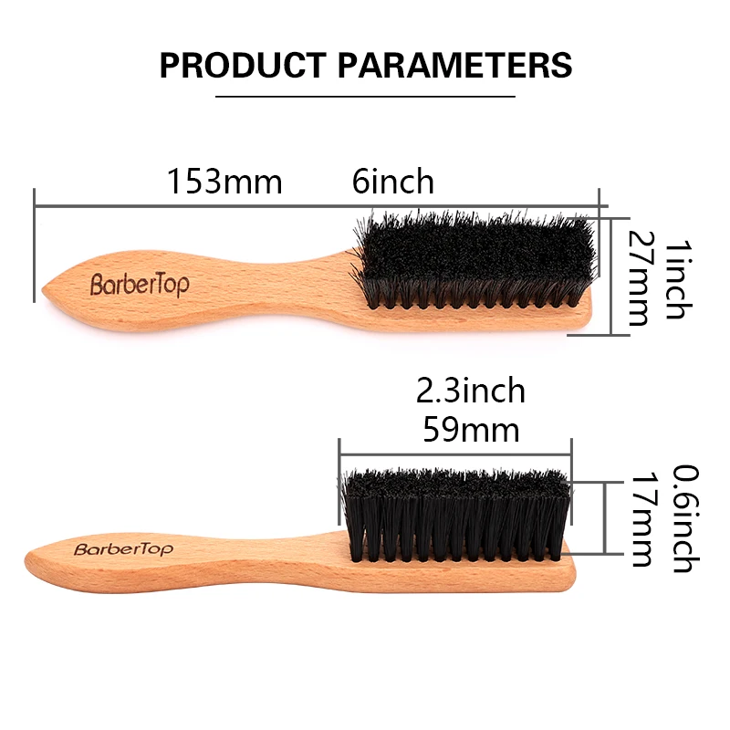 Salon Hairdresser Beard Brush Cleaning Soft Brush Barbershop Hair Cutting Tools Pro Wooden Beard Brushes Hairdressing Supplies