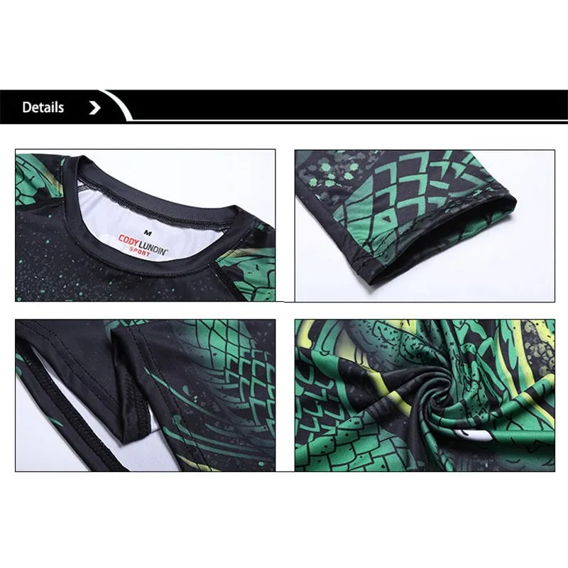 MMA BJJ Rashguard T Shirts Rash Guard Fitness Tracksuit Boxing Jerseys Muay Thai Compression Men MMA Kickboxing Sport Suit 08