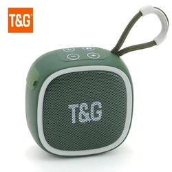 Mini Portable Wireless Bluetooth Speaker - Powerful TWS Sound Box with HIFI Audio and TF Card Radio Support (Style B green)