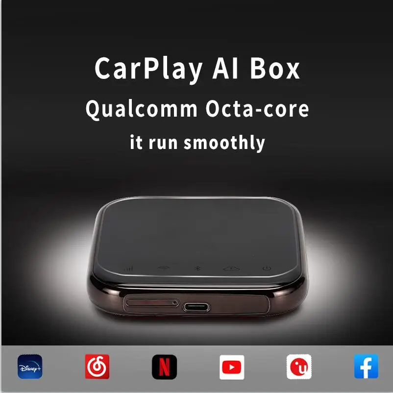 Carplay Ai Box беспроводной Android Автомобильный мультимедийный плеер 4 + 64 ГБ Plug Play для Apple