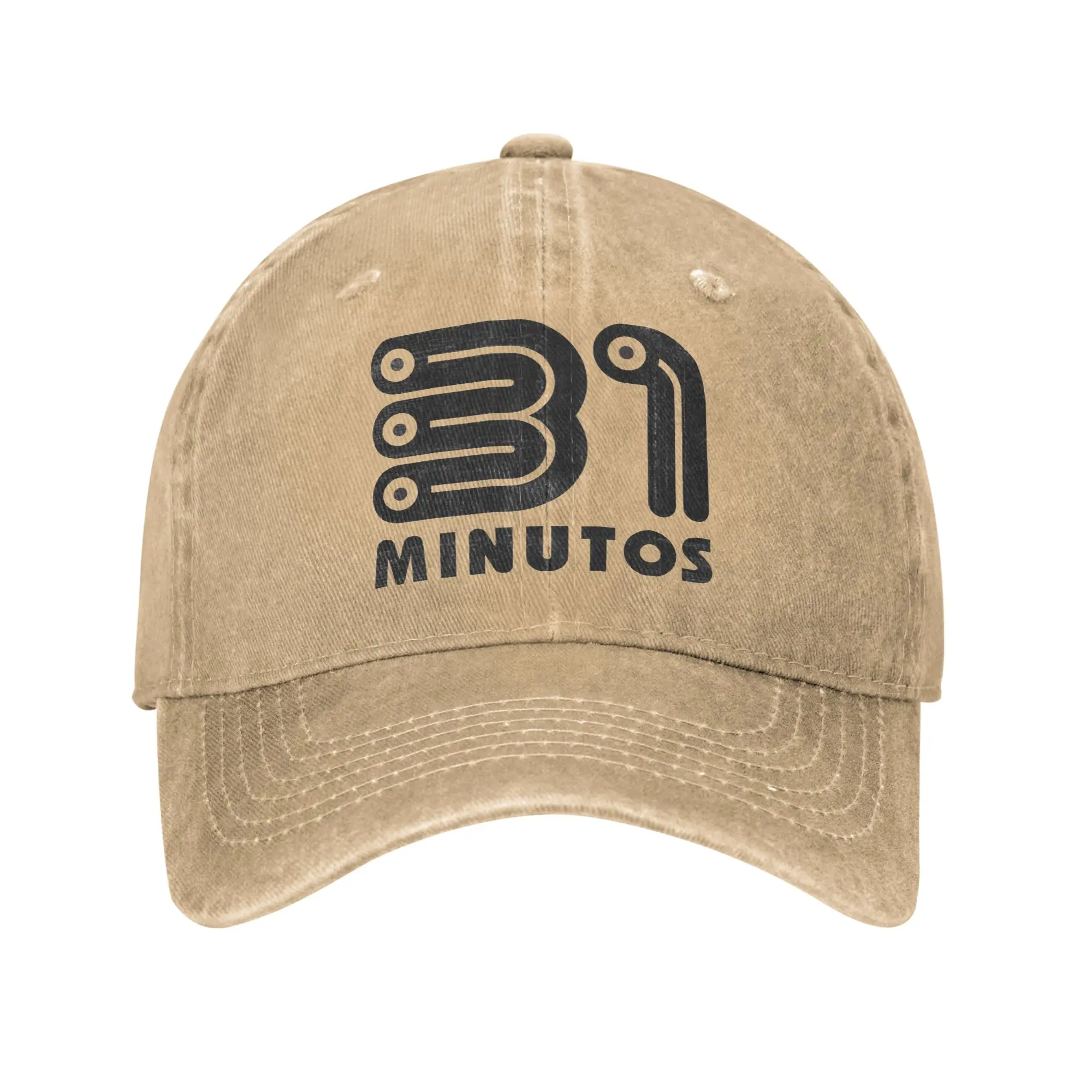 Copia de Logo 31 Minutos Baseball Caps Lässige Distressed-Baumwoll-Sonnenkappe Unisex Outdoor Laufen Golf Verstellbare Passform Hüte Mütze