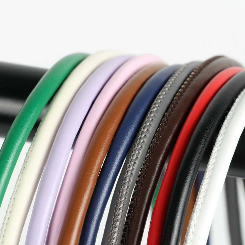 2 Meter 6mm Kunstlederband aus Schafsleder-Imitation, Kunstlederschnur, Seil für DIY-Halsketten, Armbänder und Schmuckherstellung