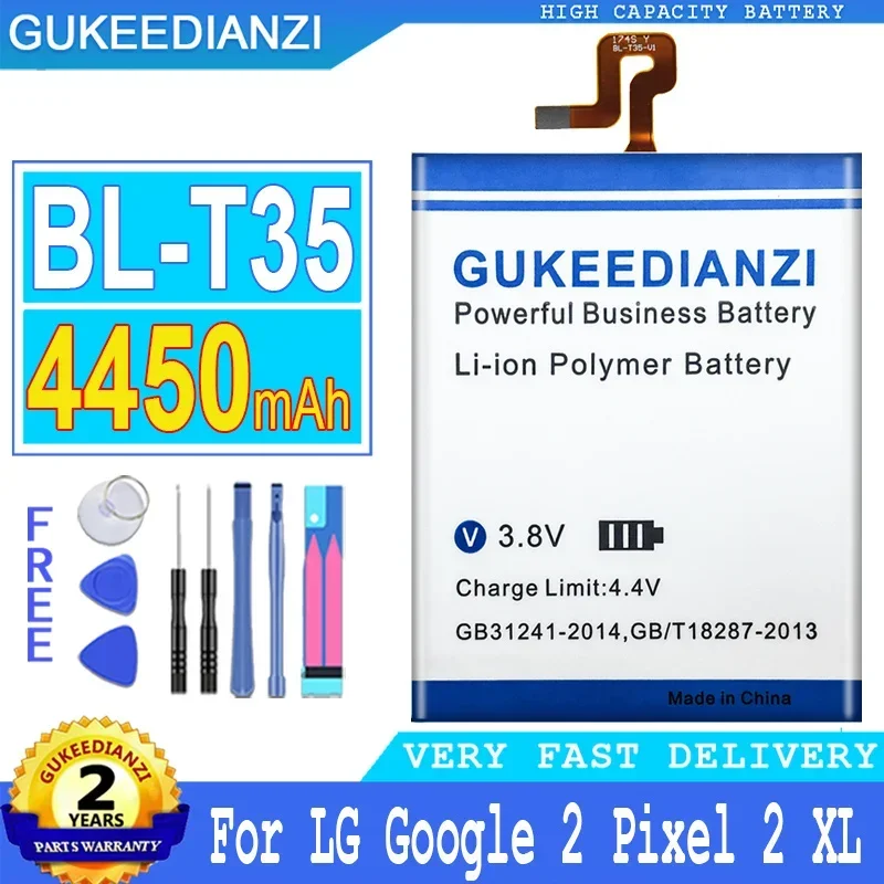 

BL-T35 4450mAh High Capacity Mobile Phone Battery For LG Google 2 Pixel 2 XL Google2 Pixel2 Smartphon Batteries