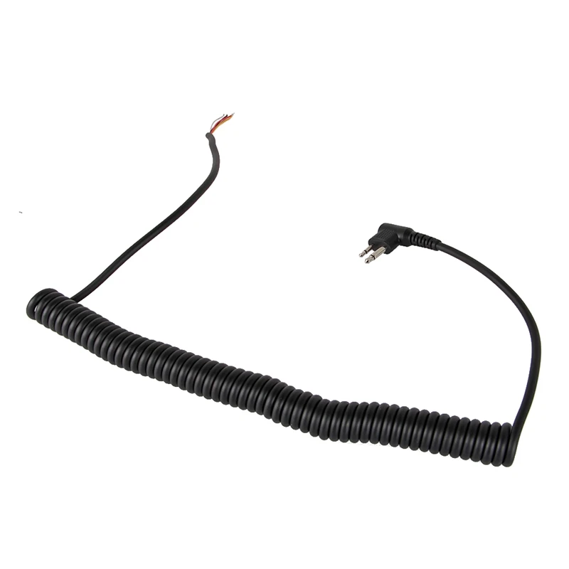 Hfes 2Pin 4 Fili Altoparlante Mic Cavo Linea A Molla Per Motorola Gp88S Gp3688 Gp2000 Pmmn4013A