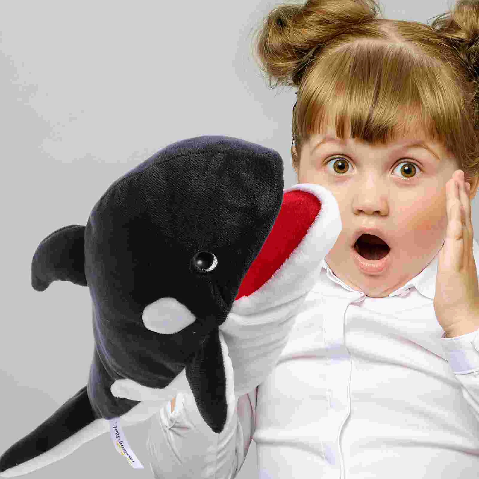 

Toys Interactive Puppets Plush Animal Hand Whale Turtle Cotton Stuffed Cartoon Animals Parent-child