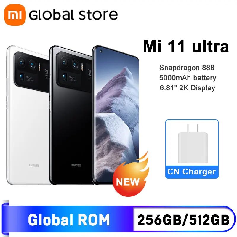 Global Rom Xiaomi Mi 11 Ultra Smartphone 12GB 256GB/512GB 
