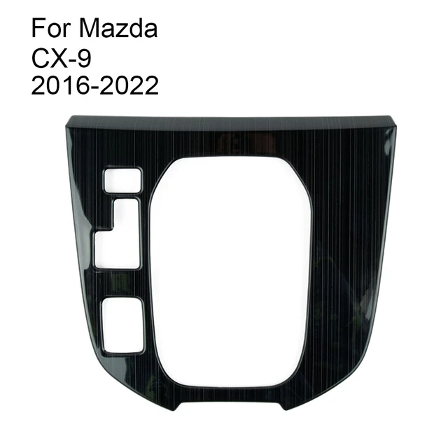 Black Titanium Gear Shift Panel Decor Cover Trim For Mazda Cx 9