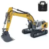 XDRC 1/14 Metal Hydraulic RC Excavator 5CH Valve 945 Remote Control Painted Digger Trucks PL18EV Toy Model TH21415 1