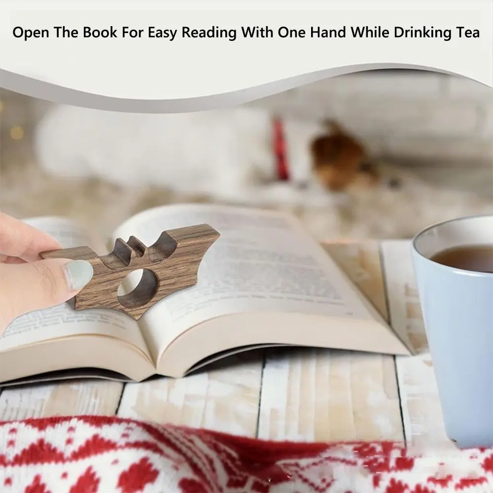 Wooden Bookmarks Page Turning Fixed One Hand Reading Thumb Book Support Fast Reading Aids Tools Thumb Bookmark School Office