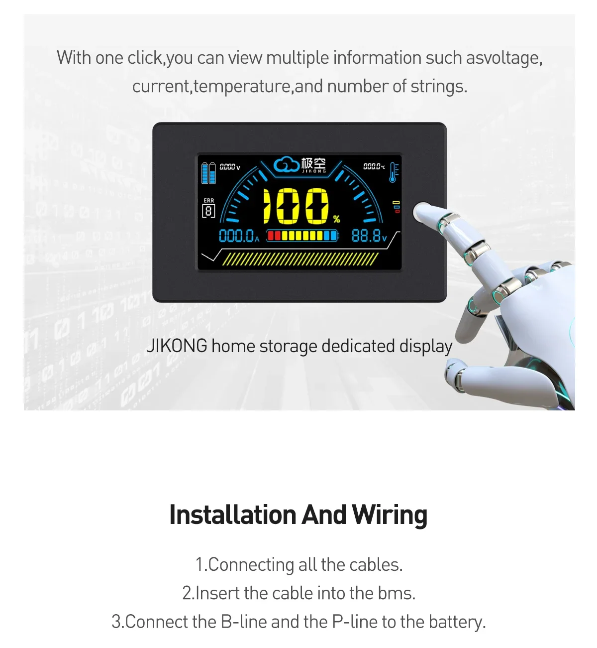 JIKONG Jk Bms 8S 12S 13S 14S 16S 17S 20S 24S Smart Bms 40A 60A 80A Lifepo4 Li-Io