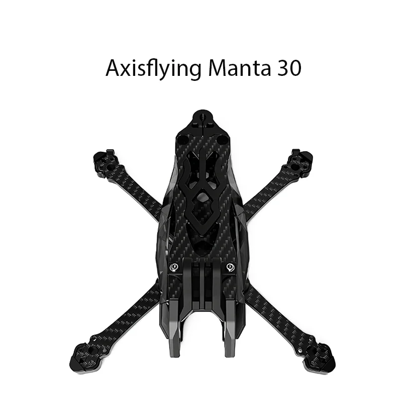 Axisflying Manta 30 6inch FPV Drone Frame Kit Carbon Fiber Lightweight for Freestyle Long Range RC Quadcopter thumbnail 3