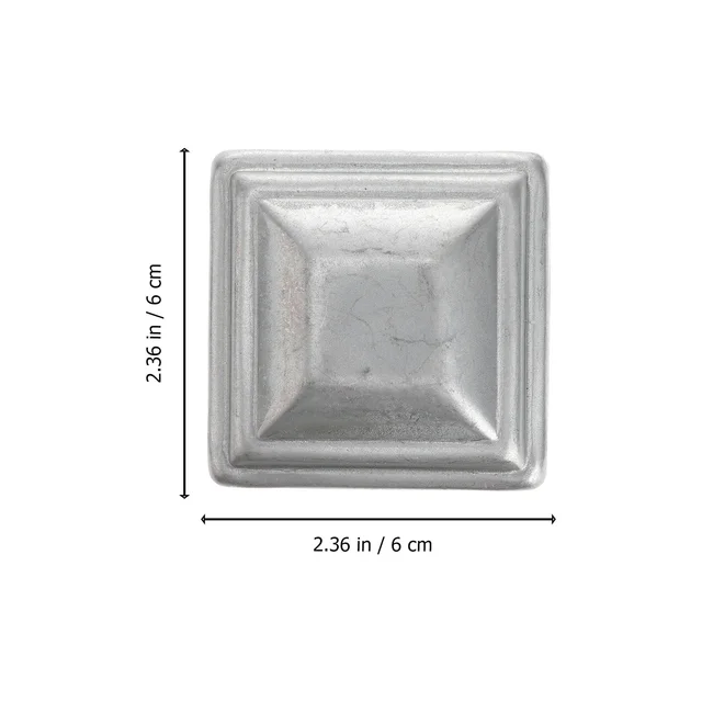 10Db Kerítés Posta Sapka Fém Fedélzeti Poszt Burkolat Piramis Oszlop Otthoni Kerti Fa Lámpa Hozzetektálók 60 Mm Ezüst - Image 4