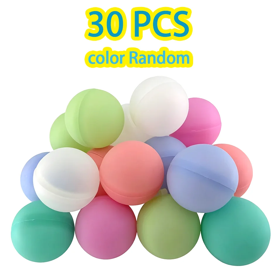 1-30PCS 재사용 가능한 물 풍선 장난감 물 스프레이를위한 빠른 충전 밀봉 물 여름 게임 성인 야외 활동 장난감 선물