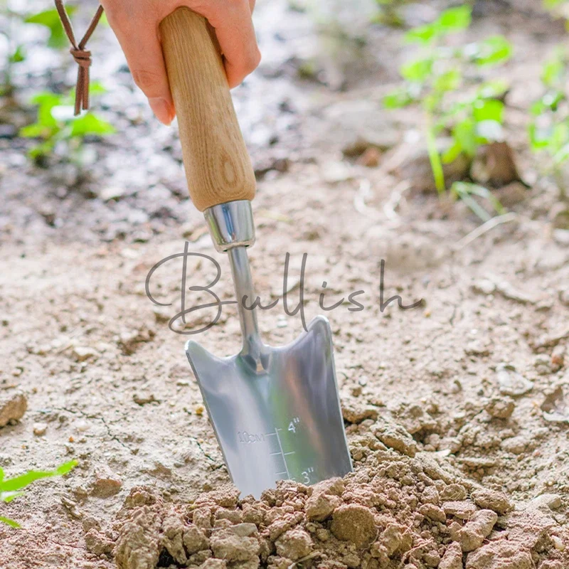 Gardening small shovel stainless steel household potted flower planting tool outdoor digging soil