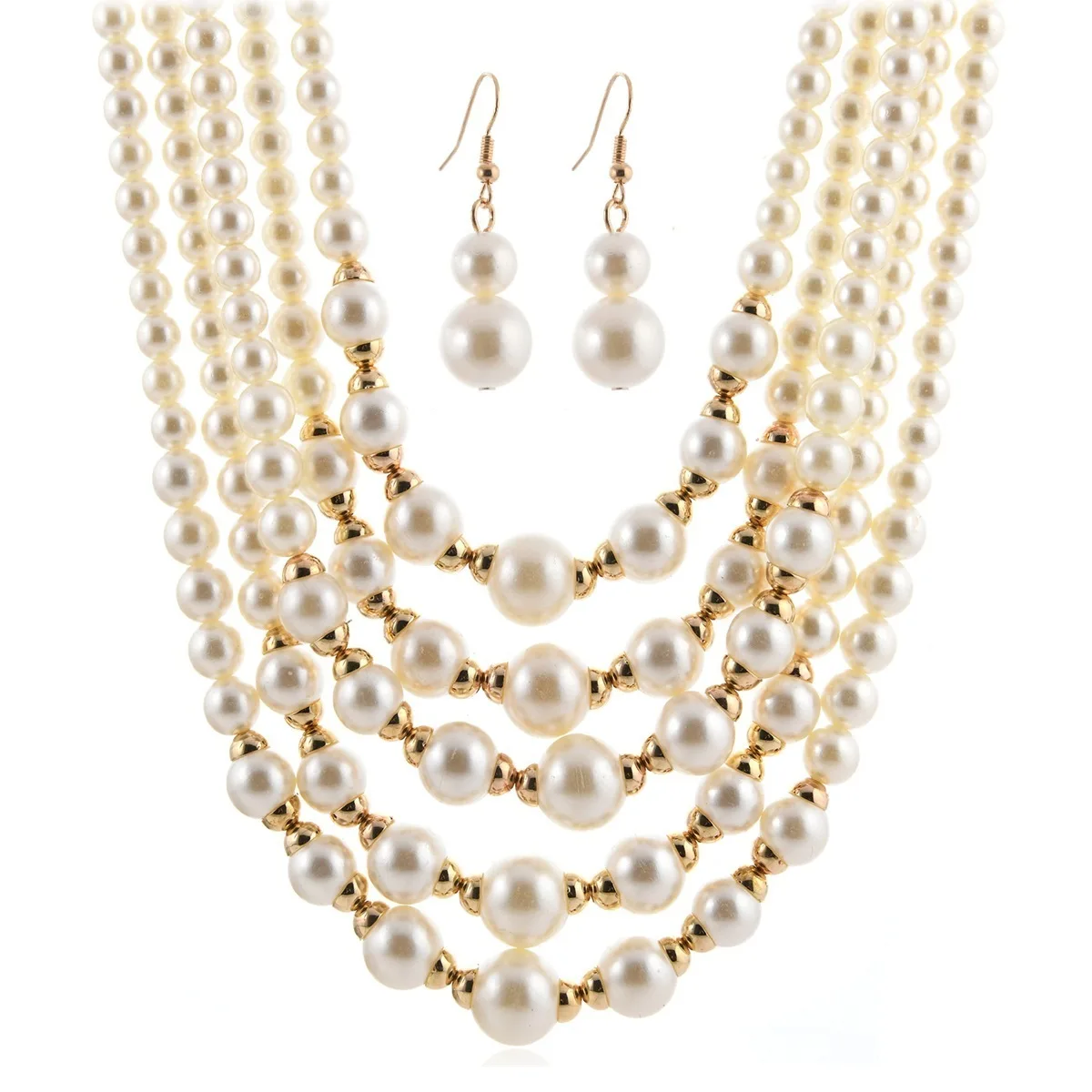 الاتجاه بيان مجموعة مجوهرات متعددة الطبقات اليدوية...