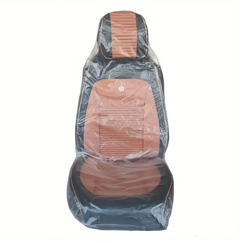 10 pezzi coprisedili per auto usa e getta protettivi anti-fouling protezione antipolvere impermeabile forniture interne per auto universali - immagine 3