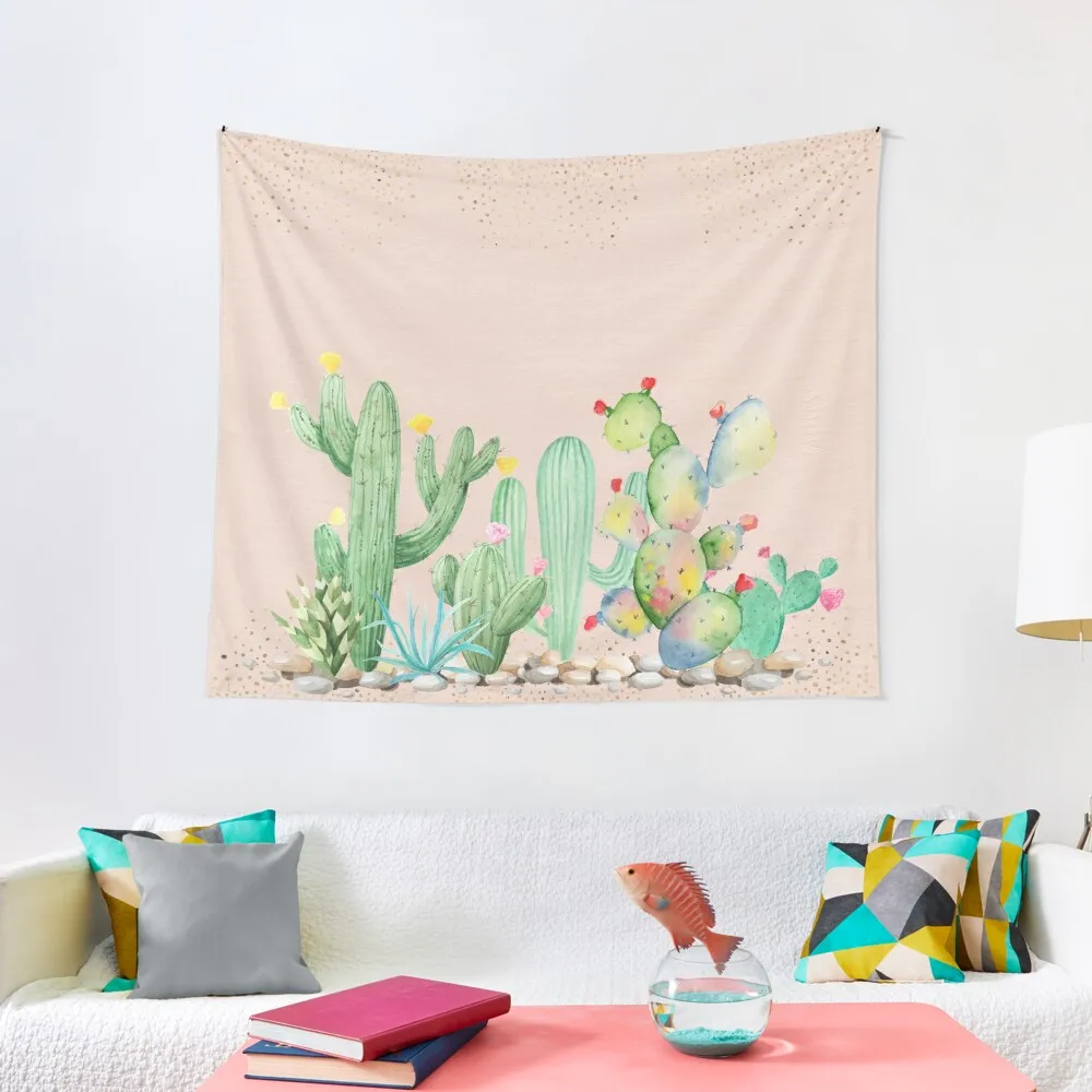 

Bohemian Glam Cactus Tapestry Decoration Aesthetic Cute Room Decor Decoration Pictures Room Wall Tapestry