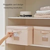 Fabric Foldable Storage Box With Lid Organizer For Clothes Large Capacity Quilt Blanket Toy Storage Closet Wardrobe Organizer 3