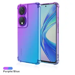Shockproof Gradient TPU Protective Case for Honor 90 Smart (Purple Blue)