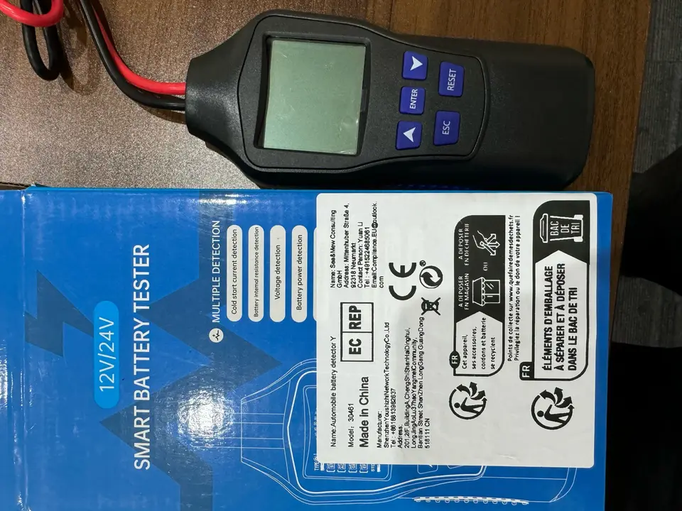 LCD Digital Display Screen Automotive Quick Load Plug Cranking Check Scan Diagnostic Tool Intelligent Car Battery Tester 12V 24V