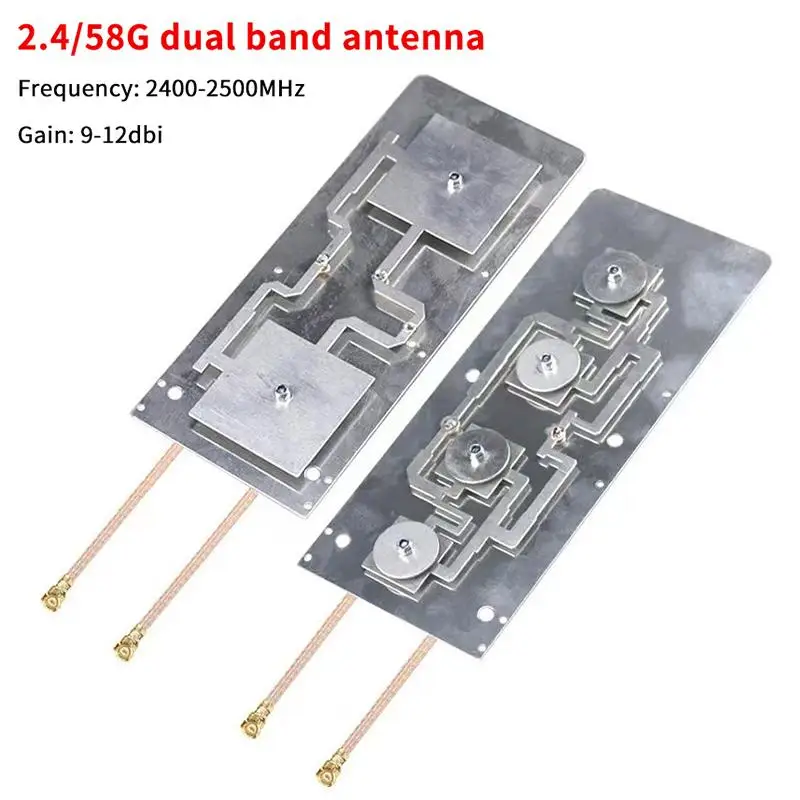 1Pcs 고이득 9/12dBi 2400-2500/5150-5850MHz 듀얼 밴드 2.4G 5.8G WIFI 무선 라우터 모듈 AP 브리지 증폭기 안테나