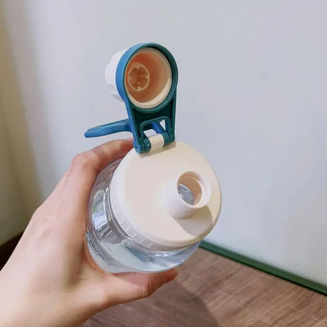 Plastic Sport Bottle Fitness Water Bottle Leakproof Water Bottle 600ml/800ml/1000ml High Temperature Resistant Water Cup Summer 3