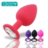 S/M/L 100%Silicone Butt Plug Anal Plugs Unisex Sex Stopper 3 Different Size Adult Toys for Men/Women Anal Trainer For Couples SM 1