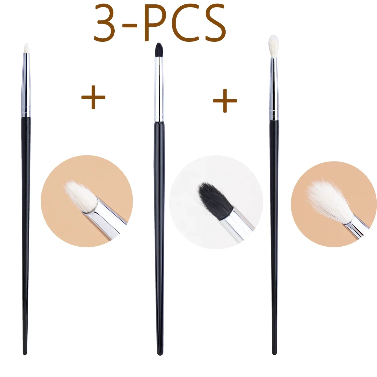 Tapered Detail Eyeshadow Brush Natural Goat Hair Pointed Crease Brush Precise Eye Shadow Smudge Smoky Liner Makeup Brushes 6