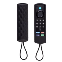 Luminous Silicone Protective Remote Case Cover for Alexa Voice Fire TV Stick (Black)