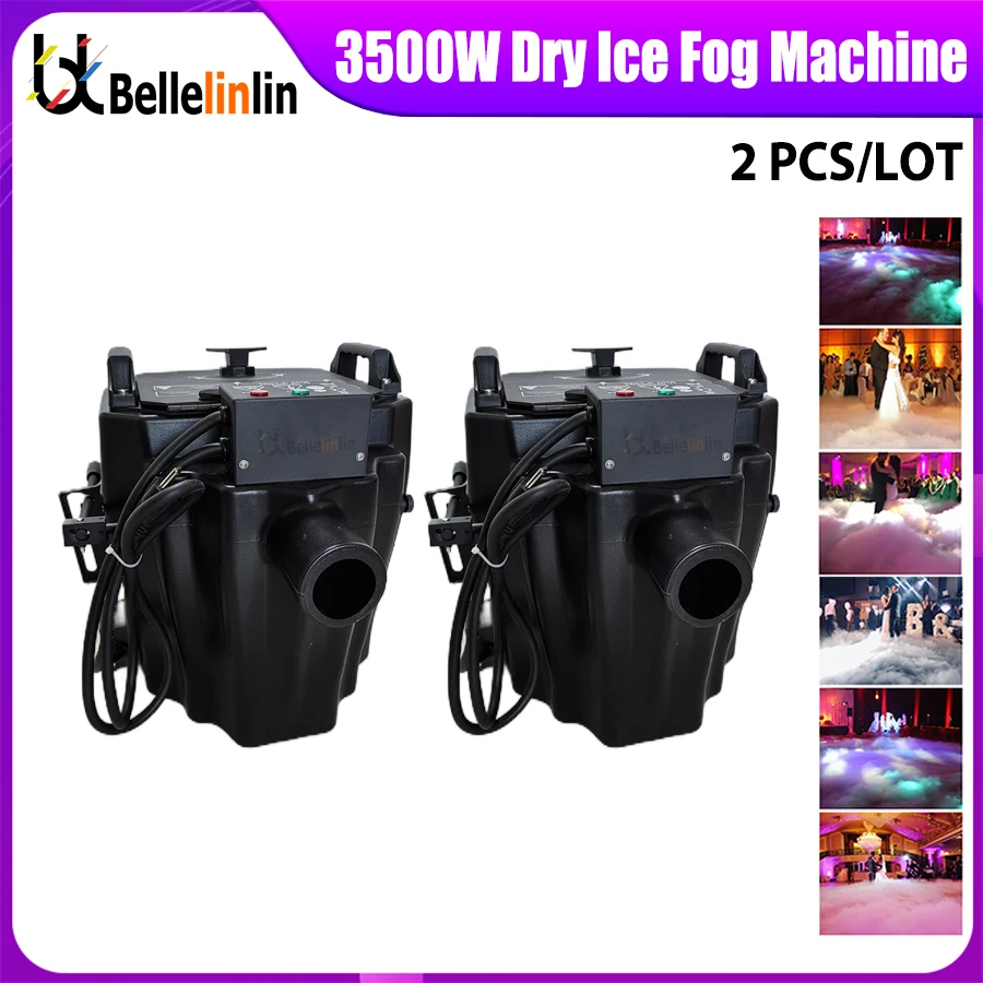 

0 Tax 2Pcs 6000WDry Ice Machine Low Lying fog Smoke Machine Nimbus 3500W Dry Ice Fog Machine For Wedding Stage Party Events