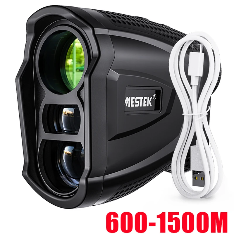Mestek Laser Rangefinder USB Rechargeable Battery Laser Distance Meter Golf Hunting Measure