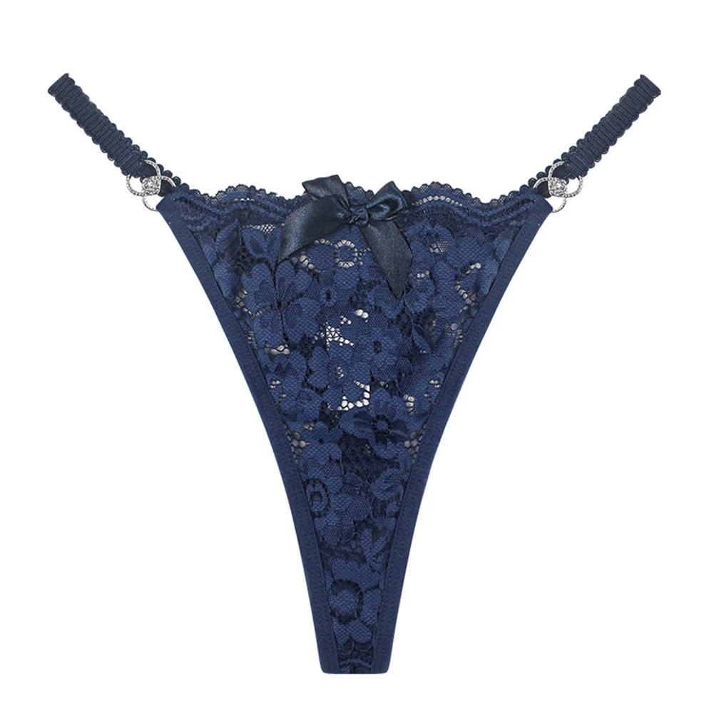 Women lingerie Lace Transparent Underwear Women Sexy Thin Strap Thong Panties Briefs Underwear Hollow Low-waist Lingerie Thongs G-String