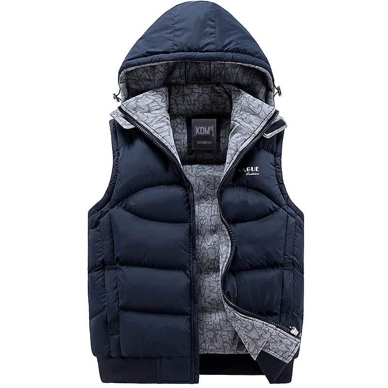 New Mens Jacket Sleeveless Winter 