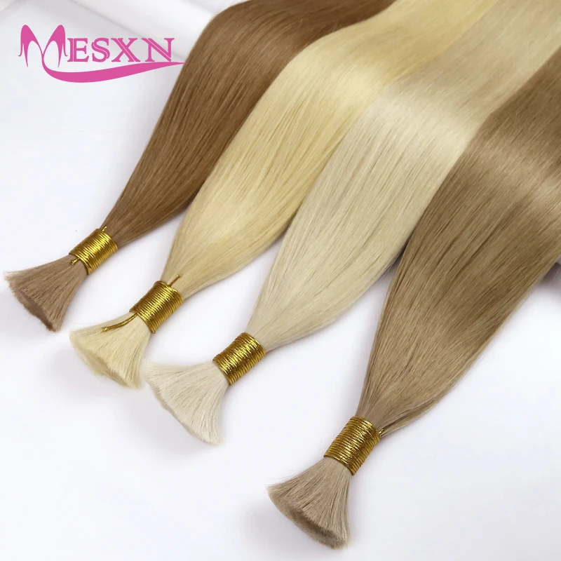 Human Hair Extensions 100% Real Natural For Women For salon 16-24inch human hair extensions