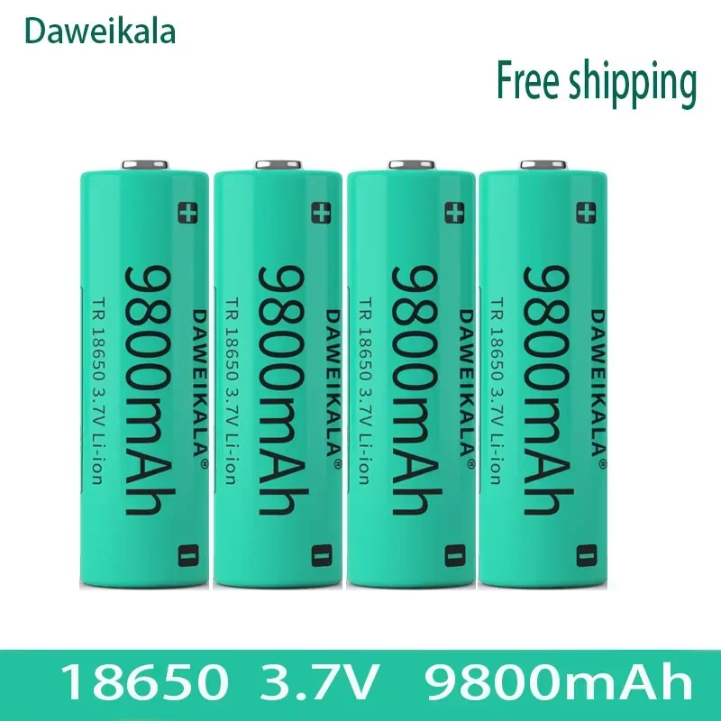 

2023 New 18650 3.7V 9800mAh Rechargeable Battery for Flashlight Torch Headlamp Li-ion Rechargeable Battery Drop Free Shipping