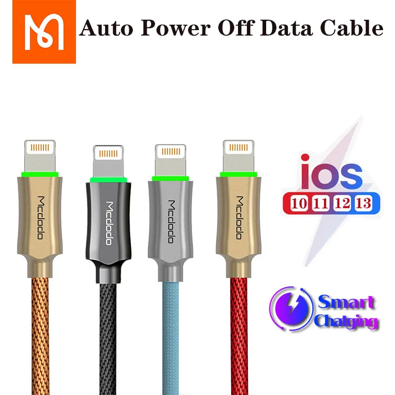 Mcdodo Original Cable Auto Disconnect Usb Fast Charging Cable For Lightning Iphone 11pro Max Xs