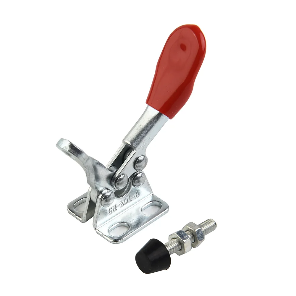 

4Pcs GH-201A Toggle Clamp Horizontal/Vertical Quick-Release Home Improvement Hardware Clamps Hand Clip Tool 27KG GH201A
