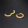 Helix Piercing Butterfly Moon Women's Earring Mini Cartilage CZ Moon Hoops Ear Jewelry Daith Piercing Rook Tragus Body Jewelry 6