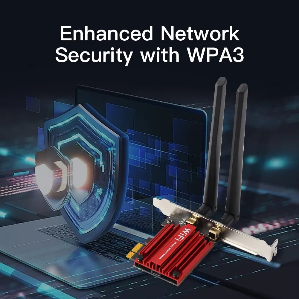 WiFi6E 인텔 AX210 블루투스 5.3 트리플 밴드 2.4G/5GHz/6GHz WiFi 카드 802.11AX AX200 PCI 익스프레스 무선 네트워크 어댑터 PC