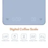 USB Digital Rechargeable Coffee Scale with Timer LED Screen Espresso  0.1gHigh Accuracy Measuring Kitchen Scale 2