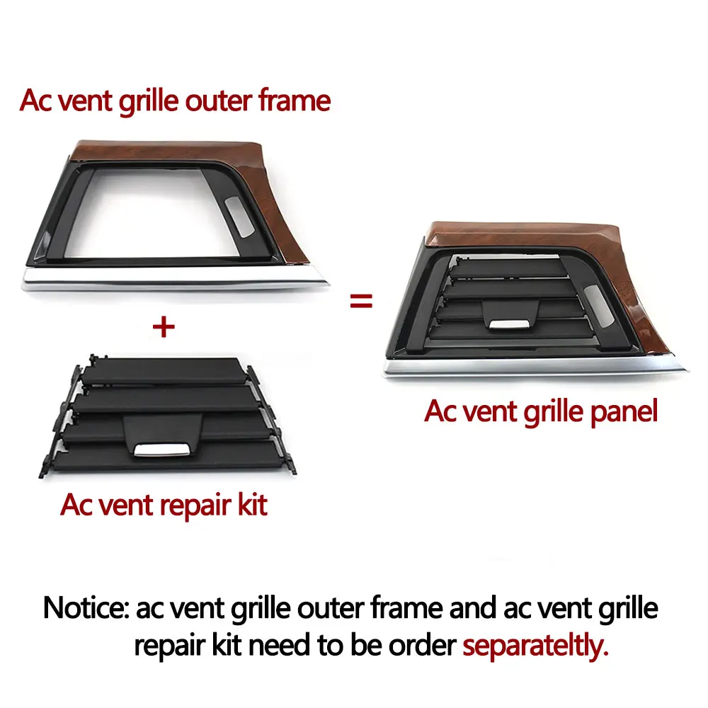Airconditioning Vent Grille Auto Voorzijde Links Rechts Midden Airco Airco Ventilatierooster Schuif Clip Voor BMW 1