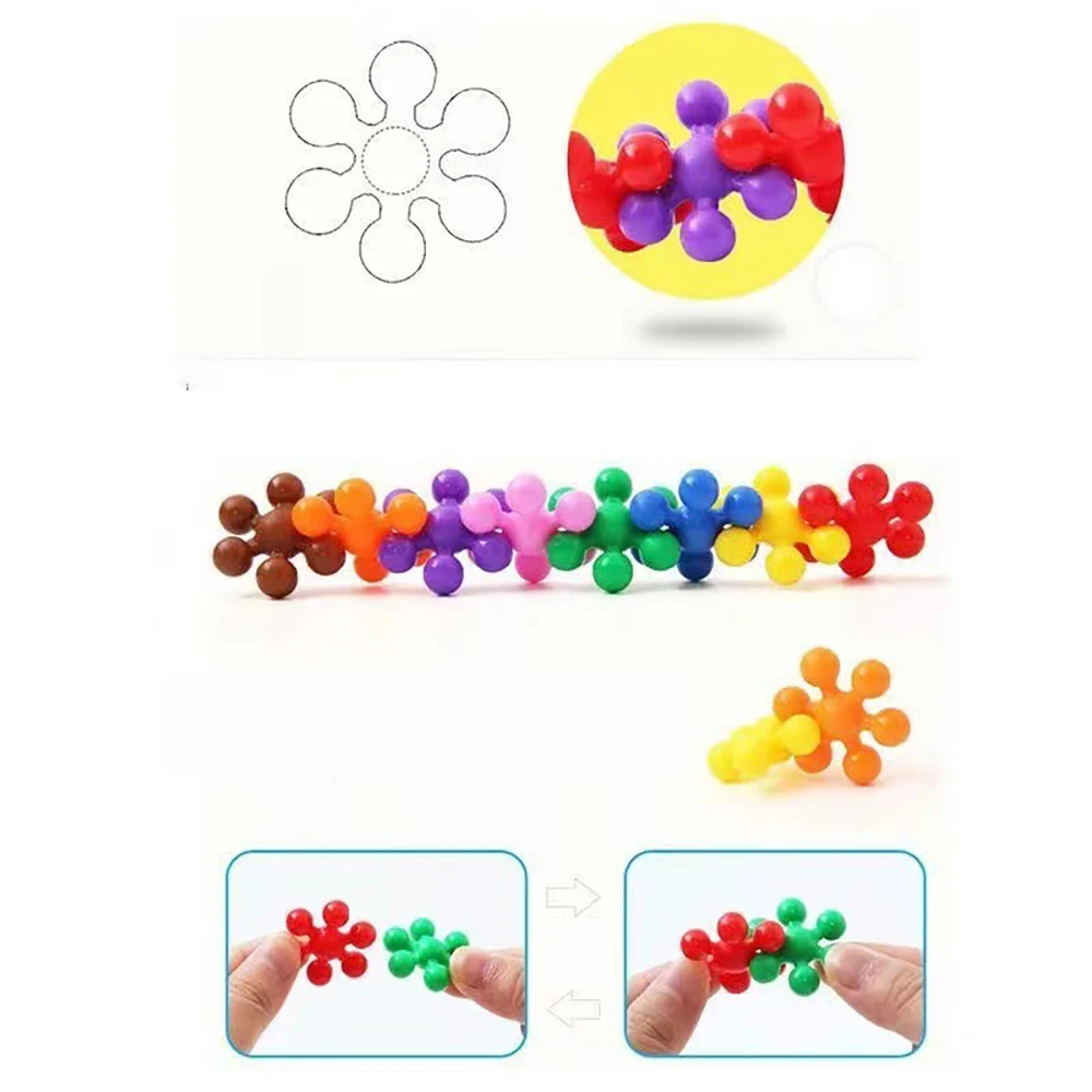 Macaron Color Plum Brick Interconnect Toy 60pcs Classic Build Blocks for Child New Patchwork Small Particle Build Blocks 3+ Age